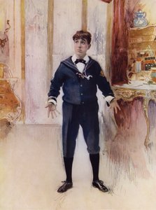 Mr Weedon Grossmith az Új fiúban (színes fotó)